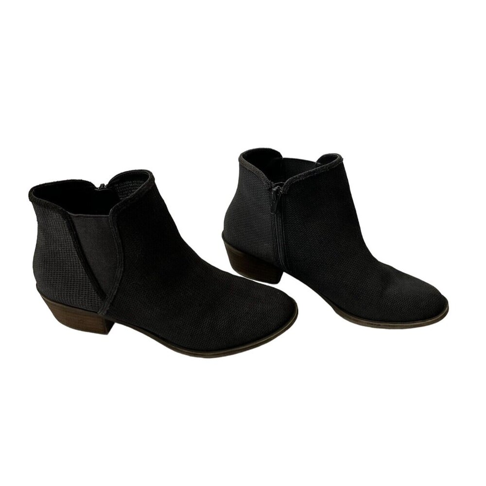 Kensie gray leather ankle boots sz 9M